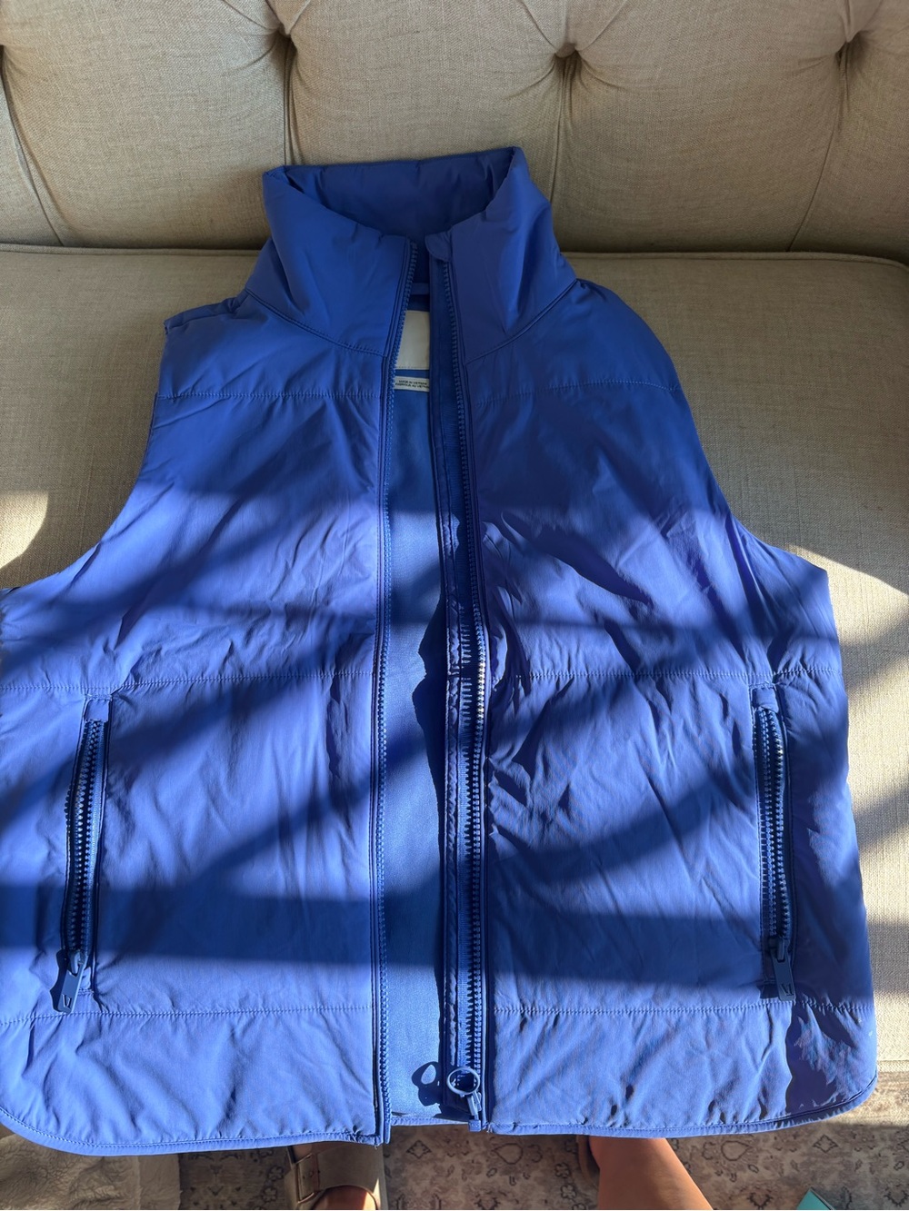 Vuori Blue Quilted Vest - Picture 4 of 4